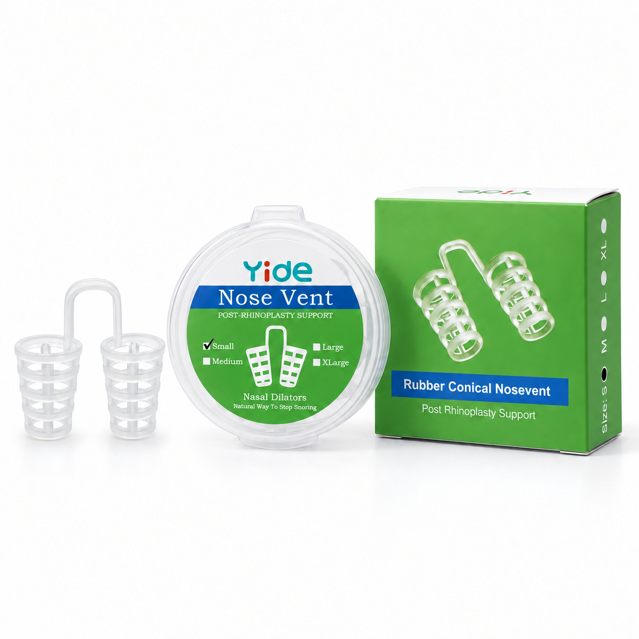 Conical Nose Vent packaging and product presentation