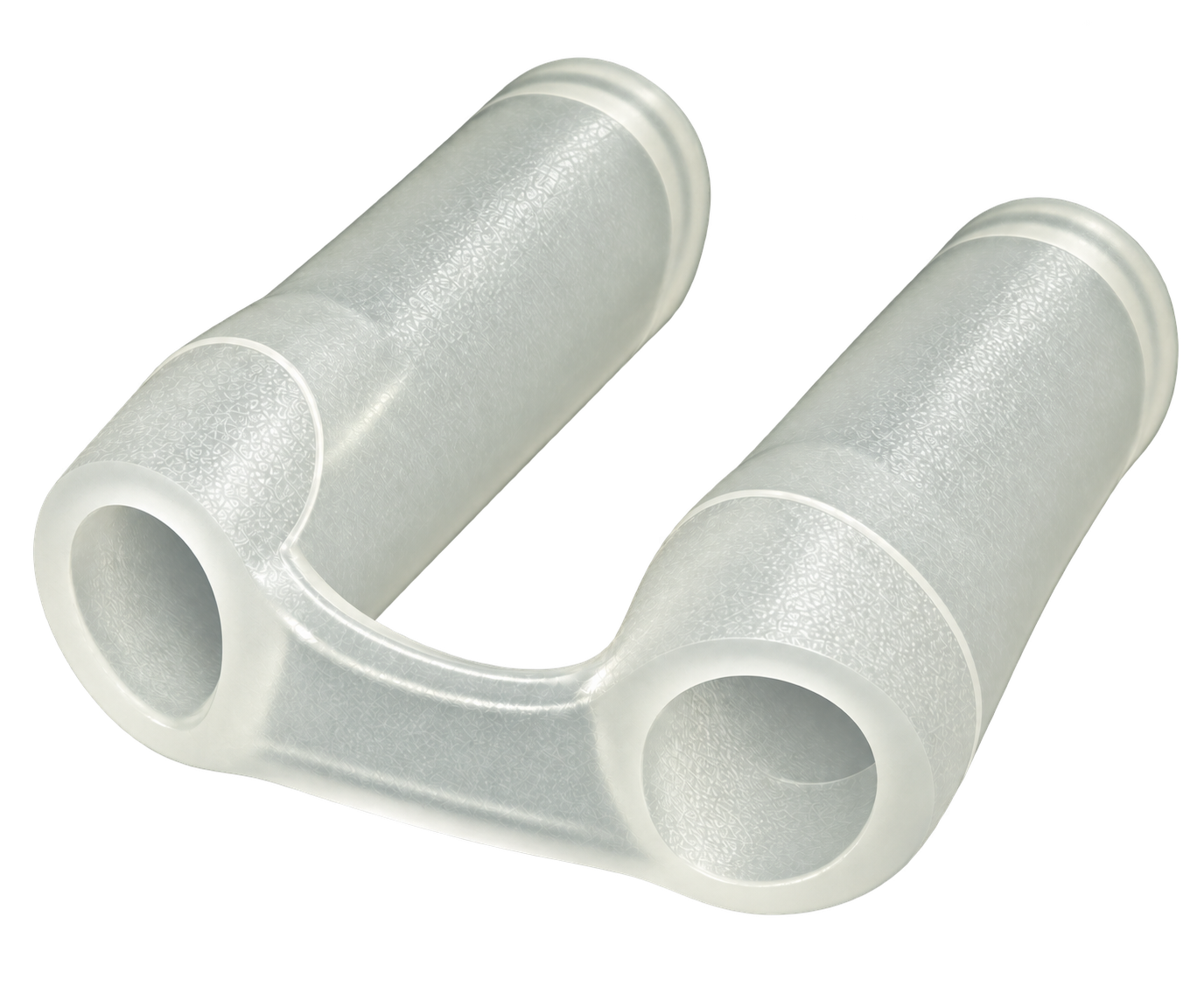 Translucent silicone nostril retainer